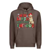 Coffee dear santa dont forget the dog Premium Hoodie - MaliasSmallBusiness