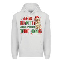 Dove Grey dear santa dont forget the dog Premium Hoodie - MaliasSmallBusiness