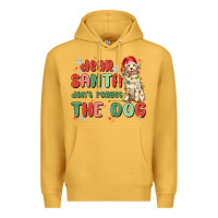 Mustard dear santa dont forget the dog Premium Hoodie - MaliasSmallBusiness