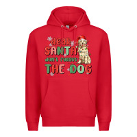 Red dear santa dont forget the dog Premium Hoodie - MaliasSmallBusiness