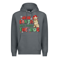 Rock dear santa dont forget the dog Premium Hoodie - MaliasSmallBusiness