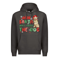 Smoke dear santa dont forget the dog Premium Hoodie - MaliasSmallBusiness