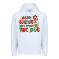 White dear santa dont forget the dog Premium Hoodie - MaliasSmallBusiness