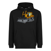 Black Bulldozer Heavyweight Hoodie - LillyAllenDesigns