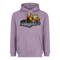 Lavender Bulldozer Heavyweight Hoodie - LillyAllenDesigns