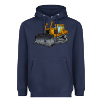 Navy Bulldozer Heavyweight Hoodie - LillyAllenDesigns