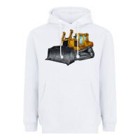 White Bulldozer Heavyweight Hoodie - LillyAllenDesigns