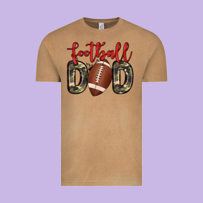 Football Dad Vintage Tee Designed By Zillion Design Studio
