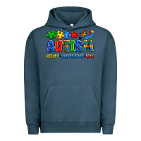 Pigment Midnight Navy autism accept understand love Urban Hoodie - Artiststas
