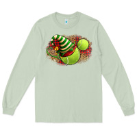 Matcha Tennis Christmas With Racket And Hat Long Sleeve Tee - FaDigitalArtStudio