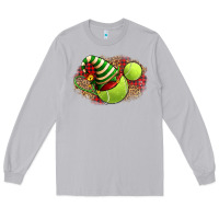 Moon Dust Tennis Christmas With Racket And Hat Long Sleeve Tee - FaDigitalArtStudio