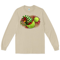 Mushroom Tennis Christmas With Racket And Hat Long Sleeve Tee - FaDigitalArtStudio