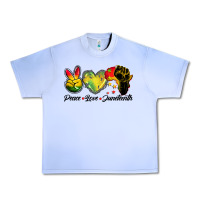 Grape Ice peace love juneteenth Urban Heavy Tee - BarkalooDesign