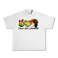 Lunar Rock peace love juneteenth Urban Heavy Tee - BarkalooDesign