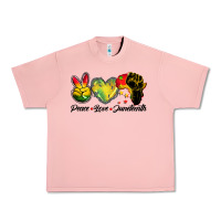 Salmon peace love juneteenth Urban Heavy Tee - BarkalooDesign