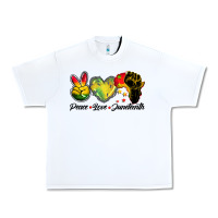 White peace love juneteenth Urban Heavy Tee - BarkalooDesign
