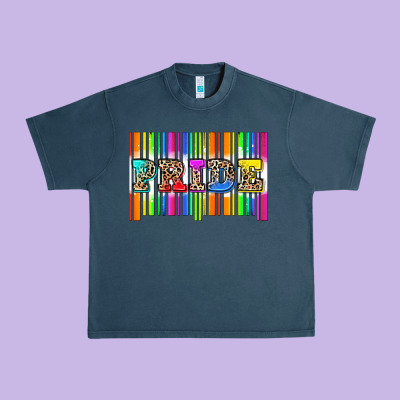 Pride Barcode Urban Heavy Tee Designed By Zillion Design Studio