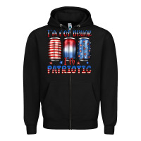 Black i'm not drunk i'm patriotic Zipper Hoodie - JahusDesignShop