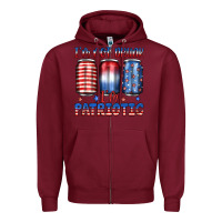 Burgundy i'm not drunk i'm patriotic Zipper Hoodie - JahusDesignShop