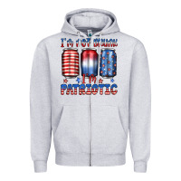 Heather Grey i'm not drunk i'm patriotic Zipper Hoodie - JahusDesignShop