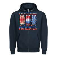 Navy i'm not drunk i'm patriotic Zipper Hoodie - JahusDesignShop
