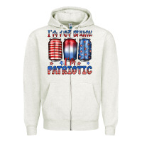 Oatmeal Heather i'm not drunk i'm patriotic Zipper Hoodie - JahusDesignShop