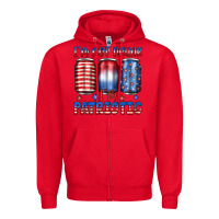 Red i'm not drunk i'm patriotic Zipper Hoodie - JahusDesignShop