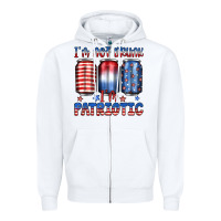 White i'm not drunk i'm patriotic Zipper Hoodie - JahusDesignShop