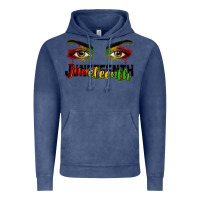 Vintage Denim Juneteenth eyes Vintage Hoodie - RanaPortraitStore