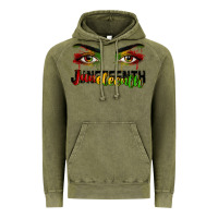 Vintage Olive Juneteenth eyes Vintage Hoodie - RanaPortraitStore