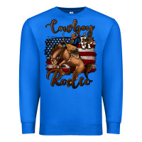True Royal Cowboy Up Rodeo Bucking Bronco Premium Sweatshirt - Jasminsmagicworld