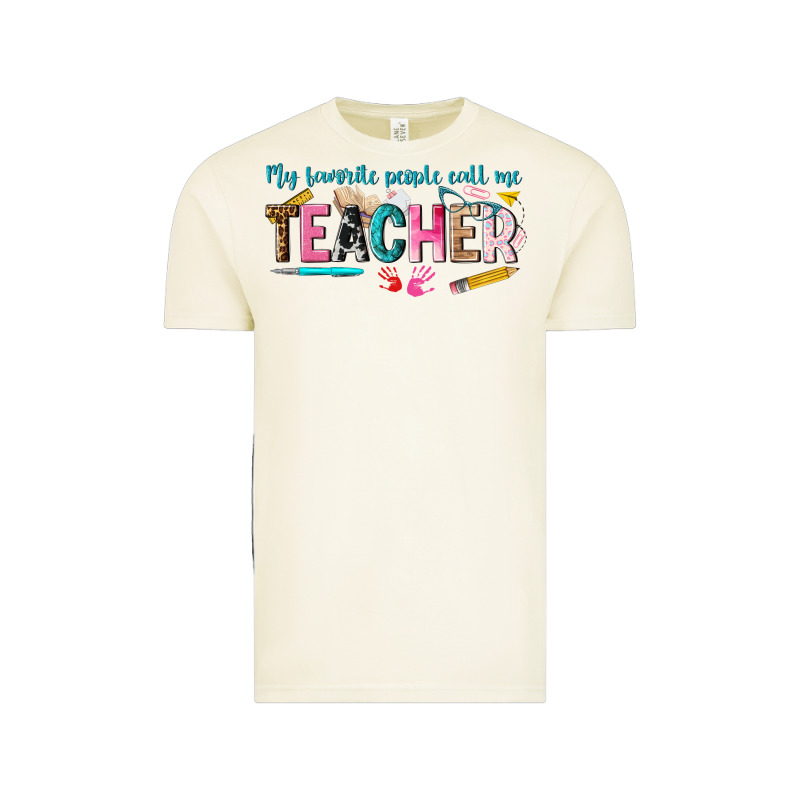 My Favorite People Call Me Teacher Vintage Tee by texasbilliewilder | Teevron