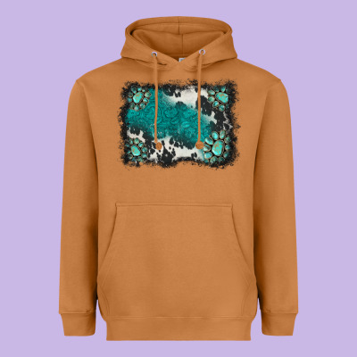 Gemstones Background Heavyweight Hoodie Designed By Barkaloodesign