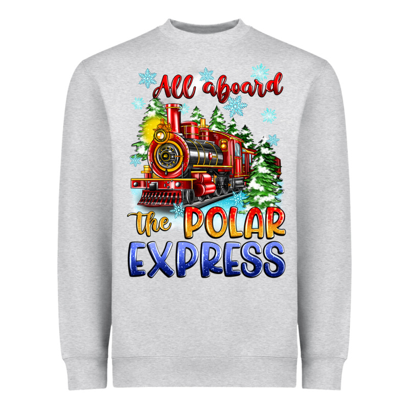 All Aboard The Polar Express Heavyweight Sweatshirt by Zillion Design Studio | Teevron