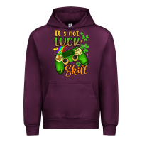 Mauve Wine it s not luck skill Urban Hoodie - Artiststas