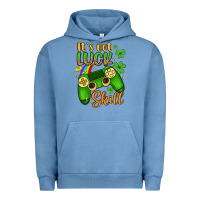 Pigment Pebble Blue it s not luck skill Urban Hoodie - Artiststas