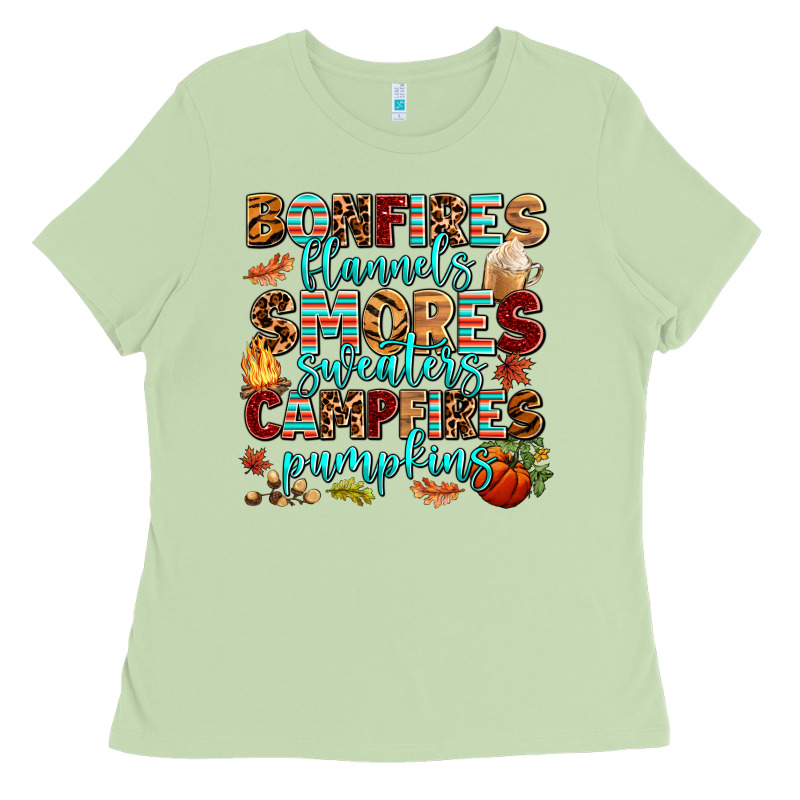 Bonfires Flannels Smores Ladies Tee by AdoDesignShop | Teevron