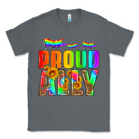 Charcoal Heather proud ally Classic Tee - HRA Design Shop