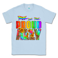 Dusty Blue proud ally Classic Tee - HRA Design Shop