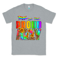 Heather Grey proud ally Classic Tee - HRA Design Shop