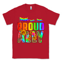 Red proud ally Classic Tee - HRA Design Shop
