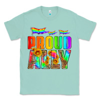 Seafoam proud ally Classic Tee - HRA Design Shop