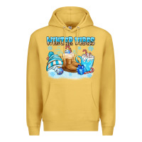 Antique Gold winter vibes Premium Hoodie - MaliasSmallBusiness
