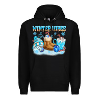 Black winter vibes Premium Hoodie - MaliasSmallBusiness