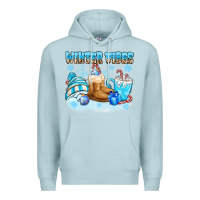 Blue Mist winter vibes Premium Hoodie - MaliasSmallBusiness