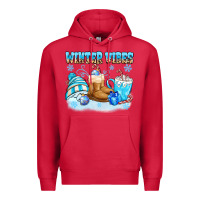 Cardinal winter vibes Premium Hoodie - MaliasSmallBusiness