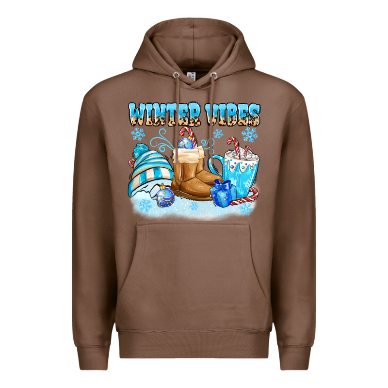 Winter Vibes Premium Hoodie by MaliasSmallBusiness | Teevron