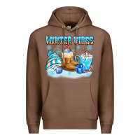 Chestnut winter vibes Premium Hoodie - MaliasSmallBusiness