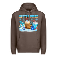Coffee winter vibes Premium Hoodie - MaliasSmallBusiness