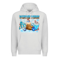 Dove Grey winter vibes Premium Hoodie - MaliasSmallBusiness